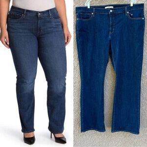 LEVIS 415 Classic Bootcut Dark Wash Denim Jeans Island Rinse Plus Size 24